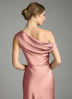 Azazie Emerson Bridesmaid Dresses Rosette Mermaid Off the Shoulder Stretch Satin Dress image7
