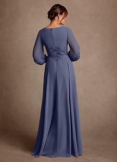 Azazie Yorba Moeder van de bruid jurken A-Lijn Jurk van Chiffon Kant Stormachtig image3