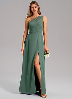 Azazie Phaedra Brautjungfernkleider A-Linie One-Shoulder Chiffon Kleid Seemoos image3