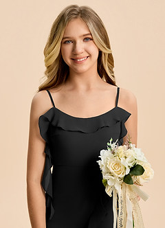 Azazie Phoebe Junior Klä av Tubklänning i Chiffong Rynkad image7