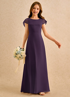 Azazie Kittie Girls Formal Flower Girl Klänningar Klänning A-Line i Chiffong image6
