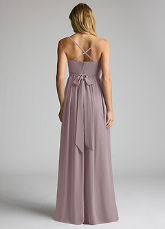 Azazie Llana Maternity Bridesmaid Dresses A-Line Chiffon Floor-Length Dress image4
