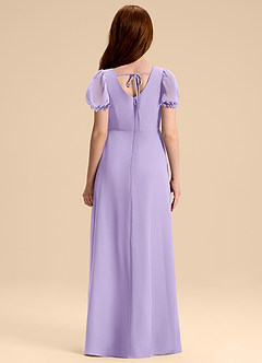 Azazie Priya Junior Abito A-Line in Chiffon Blusa Lilla image2