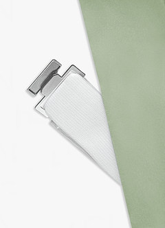 front Ceinture de smoking classique en satin mat pour hommes