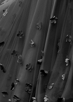 Calliope Black Robe de bal à fleurs image6