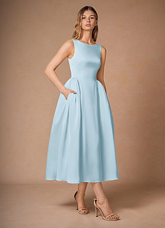 Casey Sky Blue Midi Dress image3