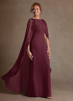 Azazie Artemisia 신부의 어머니 드레스 쉬스 레이스 쉬폰 플로어 길이 드레스 image2