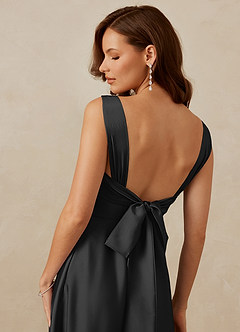 Christian Siriano Bridal for Azazie 1001 Bridesmaid Dresses Cowl Neck Stretch Satin A-line Dress image10