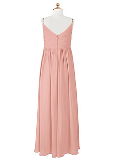 Azazie Raychel Junior Auburn A-Line Pleated Chiffon Dress image8