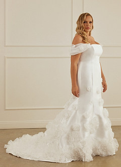 Christian Siriano Bridal for Azazie 2012 Wedding Dresses Organza Rossette Mikado Mermaid Gown image16