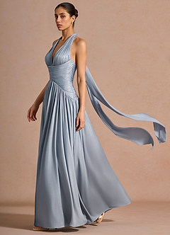 Robe Longue Brouillard Bleu Hecate image5