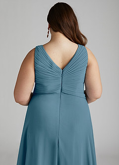 Azazie Flora Bridesmaid Dresses Bermuda A-Line Pleated Chiffon Dress image14