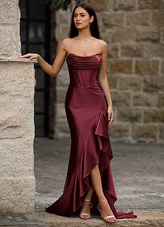 Siren Wein Meerjungfrau-Ballkleid image6