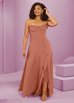 Barbie ♥ Azazie Bridesmaid Dresses MAI TAI A-Line Sweetheart Neckline Chiffon Dress image8