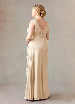 Azazie Edelin Mother of the Bride Dresses A-Line Sweetheart Neckline Pleated Mesh Floor-Length Dress image11