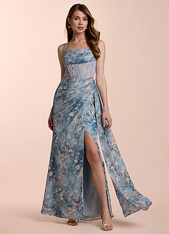 Maxi jurk Kiara Poederblauw image1