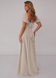 Barbie ♥ Azazie Bridesmaid Dresses Frost A-Line Pleated Chiffon Dress image2