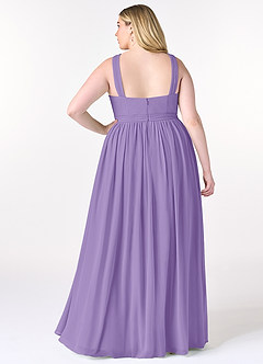 Azazie Elvira Bridesmaid Dresses Tahiti A-Line Pleated Chiffon Dress image8