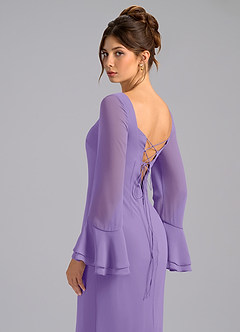 Azazie Leone Bridesmaid Dresses Tahiti Mermaid Corset Chiffon Dress image2