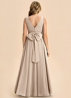 Azazie Hathaway Junior Klä av A-Line i Chiffong Rosett image1