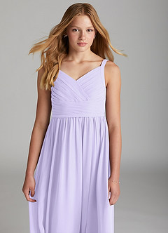 Azazie Chanel Junior Klänning av A-Line i Chiffong Sweetheart halsringning image6