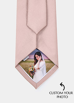 front Matte Satin Custom Photo Tie – Personalized Necktie
