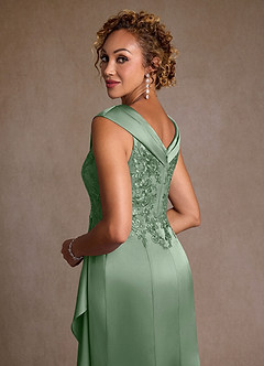 Azazie Santa Monica vestidos de madre de la novia Vestido de Matcha de Encaje de Corte en A image6
