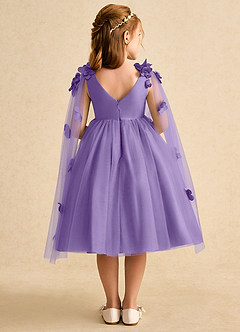 Azazie Staria Flower Girl Dresses Tahiti Ball-Gown Ruched Tulle Dress image2
