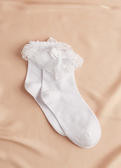 front Lace Ruffle Socks