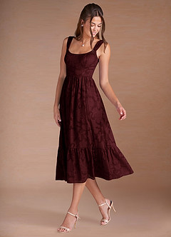 Juliette Wine Midi Dress image5
