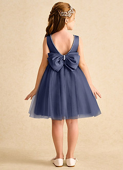 Azazie Jani Flower Girl Dresses Stormy A-Line Bow Tulle Dress image1