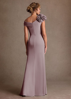 Azazie Gwynne Final Sale Cabernet Mermaid Off the Shoulder Stretch Crepe Dress image3