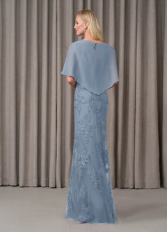 Azazie Whilhelmina Mother of the Bride Dresses Mermaid Lace Chiffon Floor-Length Dress image5