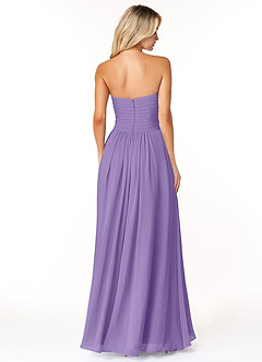 Azazie Yazmin Robes de demoiselle d'honneur Robe Trapèze Convertible en Mousseline de soie Encolure en Forme de Cœur Tahiti image2