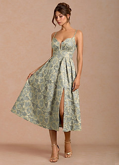 Vestido Azul Midi Corisande image3