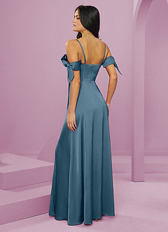 Barbie ♥ Azazie Venta Final Vestido de Bermudas de Satén Elástico de Corte en A con Vestidos sin tirantes image2