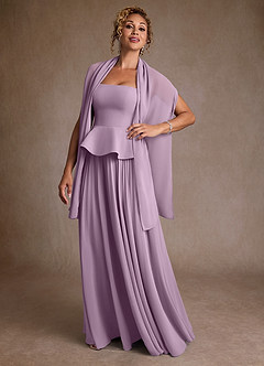 Azazie Josabeth Mother of the Bride Dresses Wisteria A-Line Pleated Chiffon Dress image2