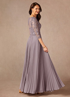 Azazie Corinne Abiti per la Madre della Sposa Abito A-Line in Chiffon Lustrini Dusk image2
