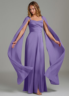 Azazie Niveah Bridesmaid Dresses Tahiti A-Line Strapless Stretch Satin Convertible Dress image1
