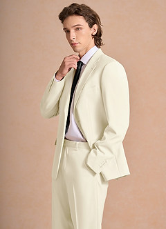 front James Ivory Structured Stretch Suit Jacket
