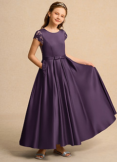 Azazie Bunny Junior Formal Flower Girl Klänningar Klä Balklänning i Spets image1