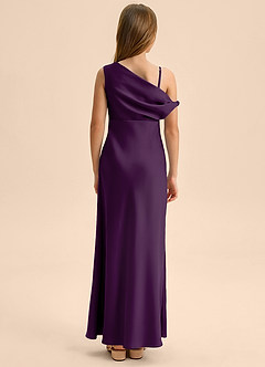 Azazie Emerson Junior Klä av Tubklänning i Stretch Satin Av axeln image2