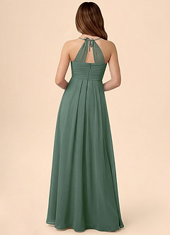 Azazie Ginny Junior Klä av A-Line i Chiffong Plisserad image4