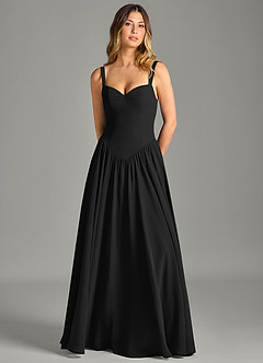 Azazie Evadina Suknie dla druhen Linia A Gorset Szyfon Do ziemi Sukienka image5