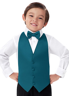 front Boy's Matte Satin Vest