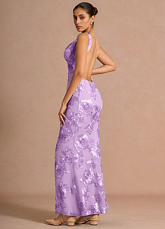 Robe Maxi Lilas Givré Ivellea image4