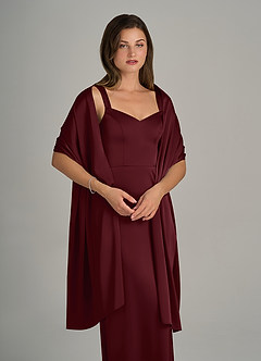 front Azazie Scialle In Raso Elasticizzato In Colore Abbinato