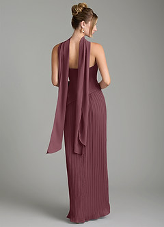 Azazie Tierney Bridesmaid Dresses Sangria A-Line Strapless Chiffon Convertible Dress image10
