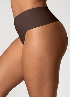 front High Waist Seamless Thongs (One piece)