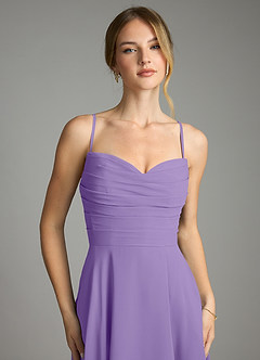 Azazie Ayla Abiti da Damigella Abito A-Line in Chiffon Scollo a Cuore Tahiti image3